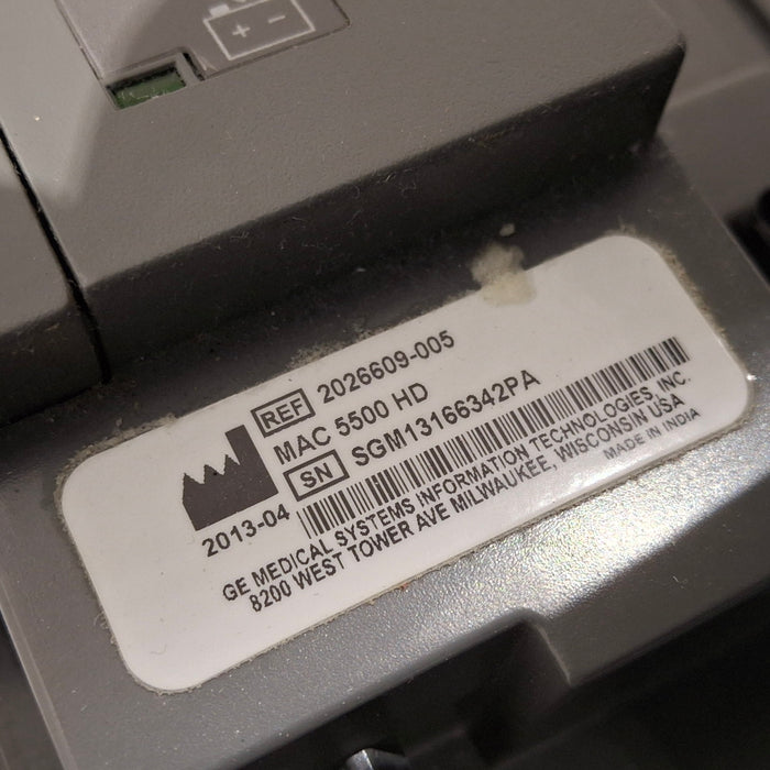 GE Healthcare MAC 5500 HD with CAM Module ECG System