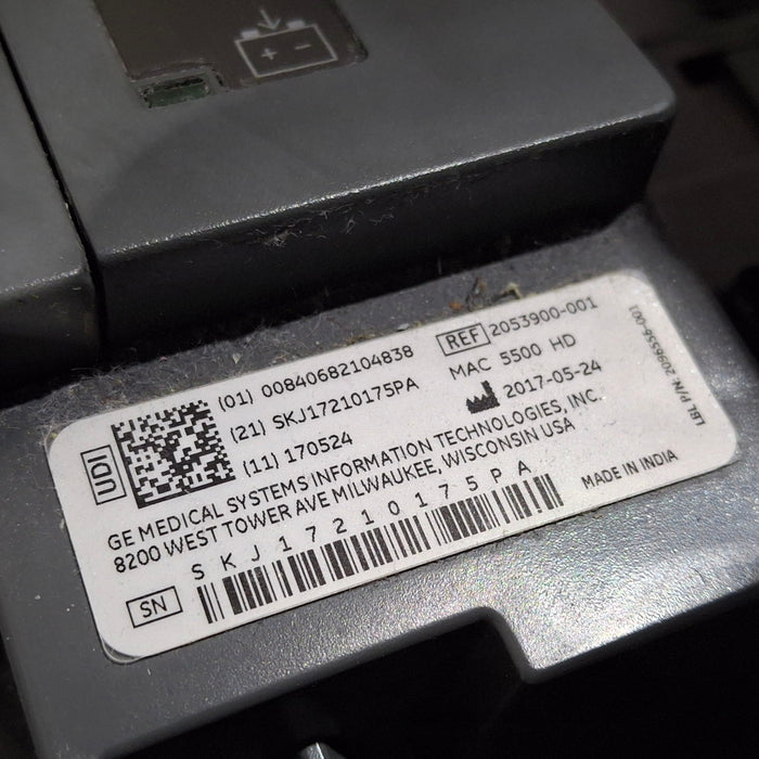 GE Healthcare MAC 5500 HD with CAM Module ECG System