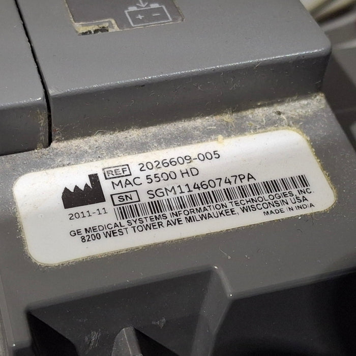 GE Healthcare MAC 5500 HD with CAM Module ECG System