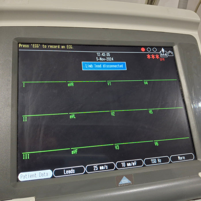 GE Healthcare MAC 5500 HD with CAM Module ECG System