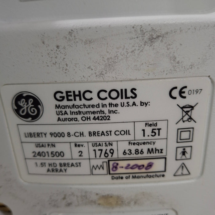 GE Healthcare Liberty 9000 8-Ch Breast Coil 1.5T HD Rev 2 Coil