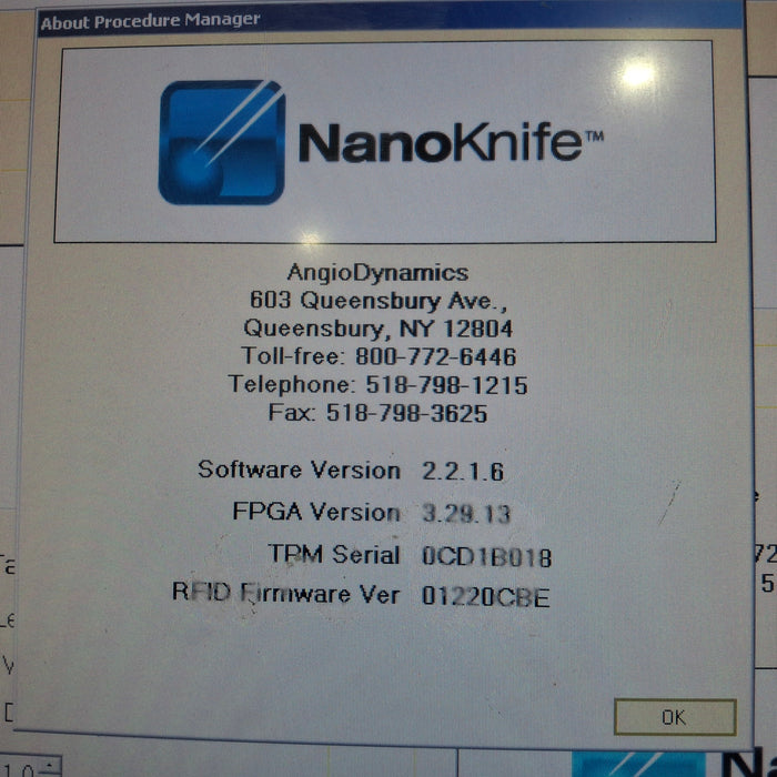 AngioDynamics NanoKnife HVP01 Tissue Ablation System