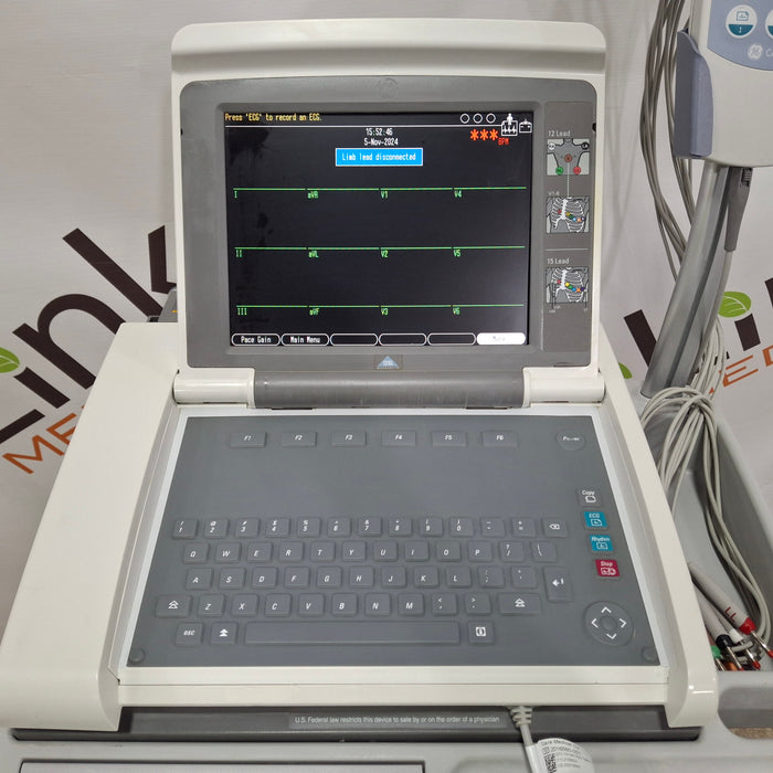 GE Healthcare MAC 5500 with CAM Module ECG System