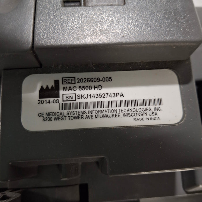 GE Healthcare MAC 5500 HD without CAM Module ECG System