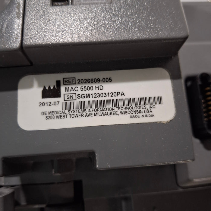 GE Healthcare MAC 5500 HD without CAM Module ECG System
