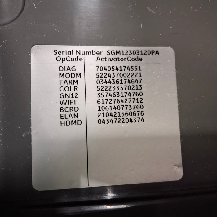 GE Healthcare MAC 5500 HD without CAM Module ECG System