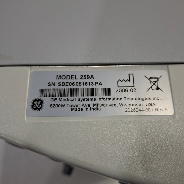 GE Healthcare Corometrics 250 Series Model 259 Fetal Monitor