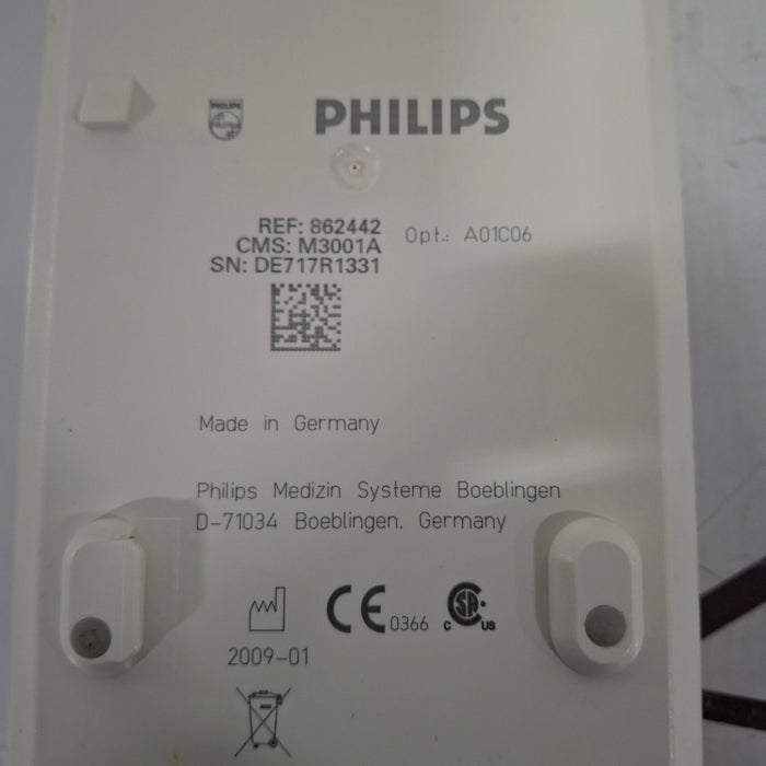 Philips M3001A-A01C06 Fast SpO2, NIBP, ECG, Temp, IBP MMS Module