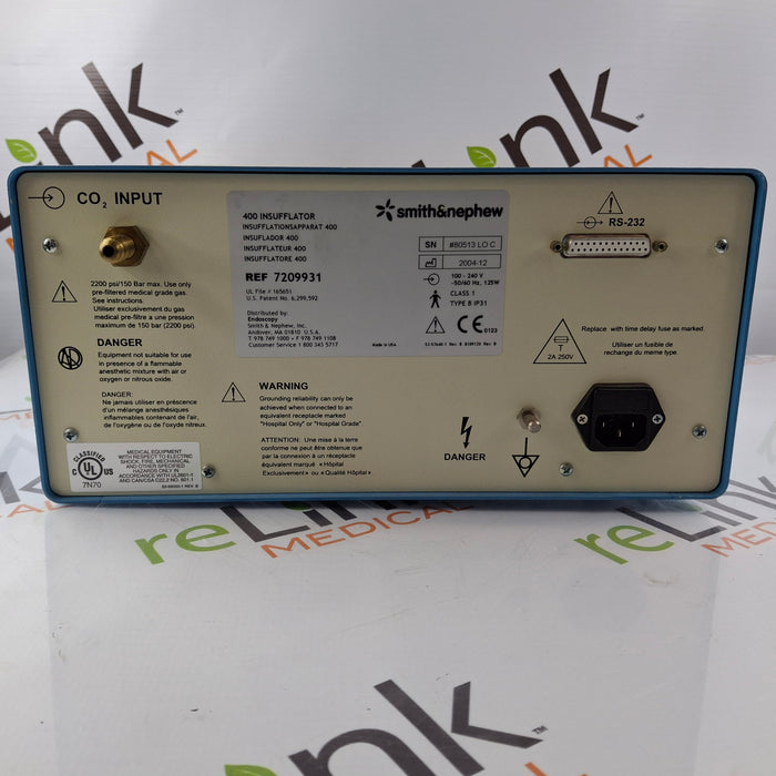 Smith & Nephew Smith & Nephew 400 Insufflator Rigid Endoscopy reLink Medical