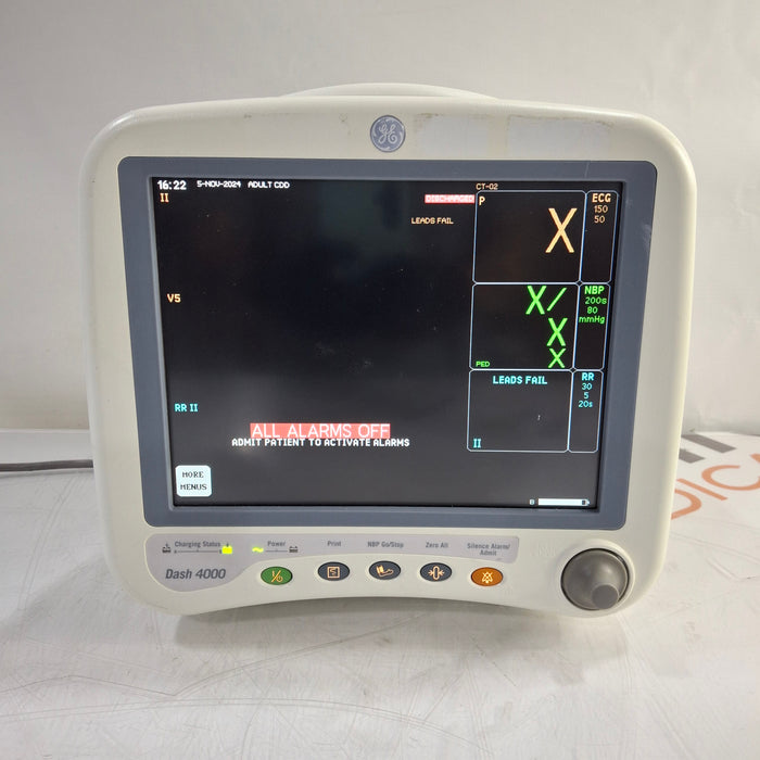 GE Healthcare Dash 4000 - Masimo SpO2 Patient Monitor