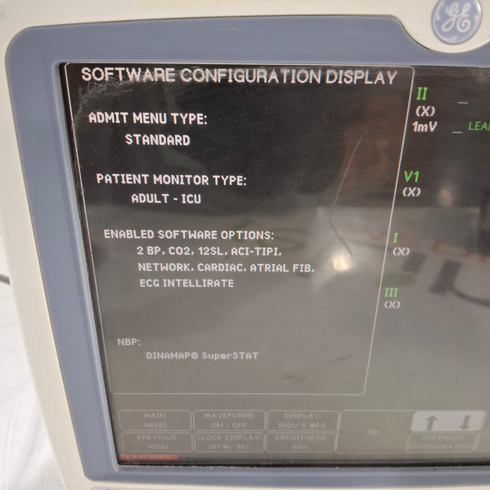 GE Healthcare Dash 5000 - Masimo SpO2 Patient Monitor