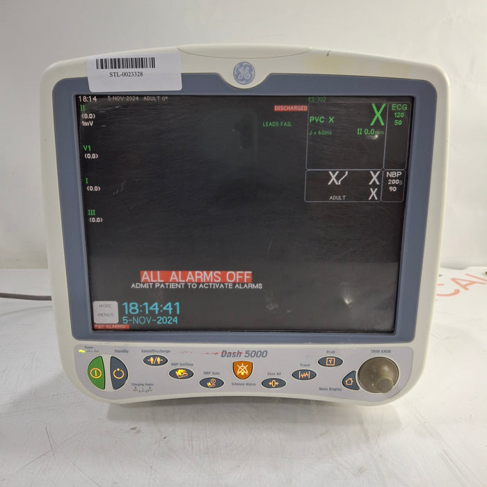 GE Healthcare Dash 5000 - Masimo SpO2 Patient Monitor