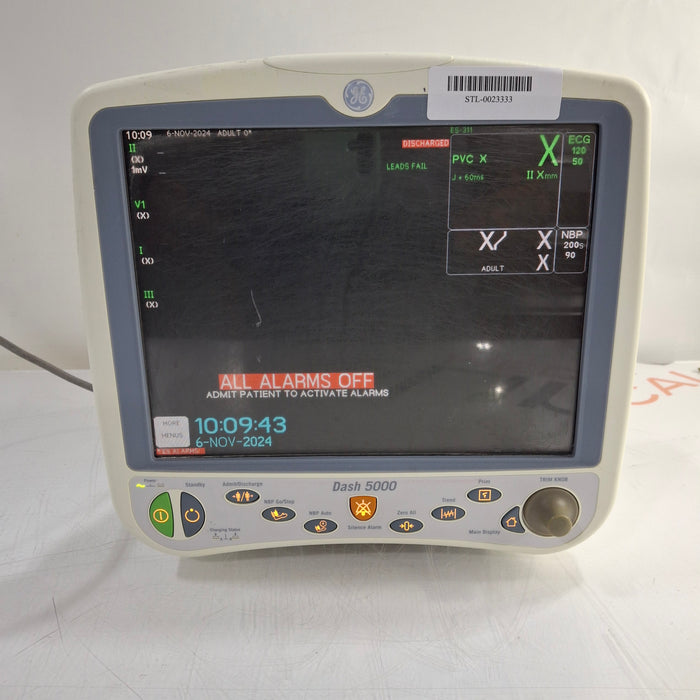 GE Healthcare Dash 5000 - Masimo SpO2 Patient Monitor