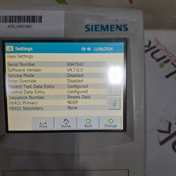 Siemens Siemens DCA Vantage Analyzer Clinical Lab reLink Medical