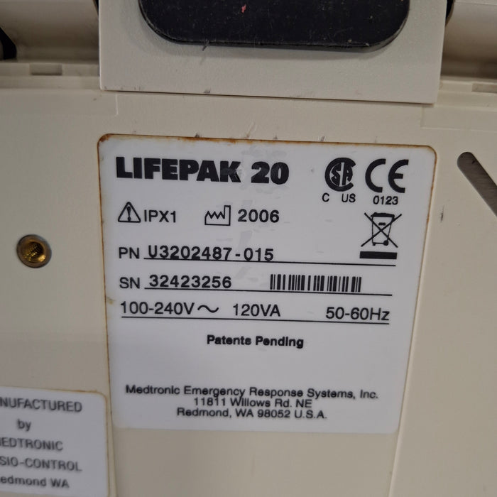 Physio-Control LifePak 20 Defib