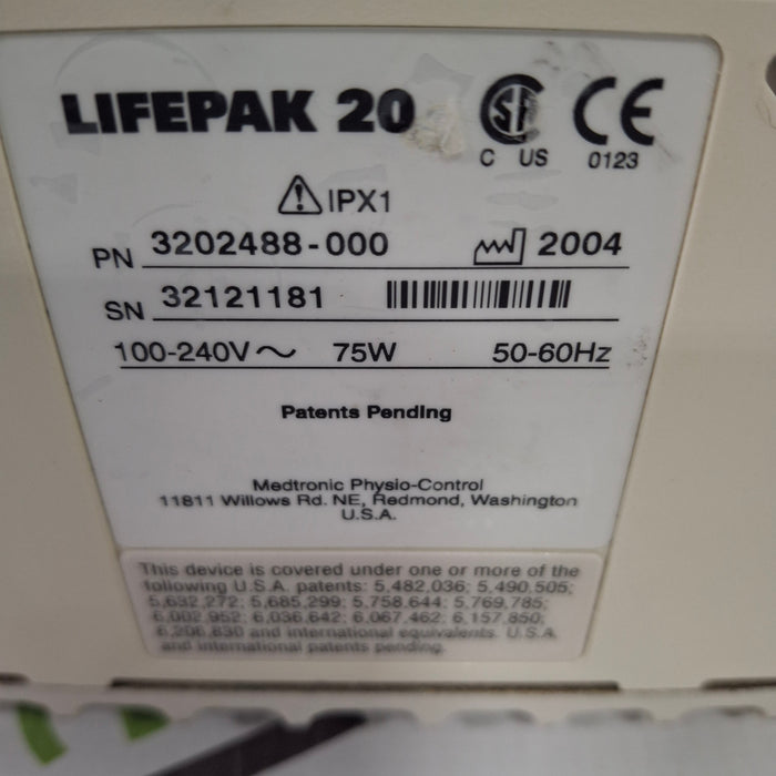 Physio-Control LifePak 20 Defib