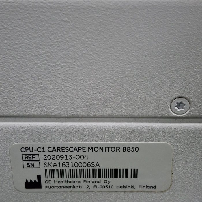 GE Healthcare Carescape B850 CPU Assy