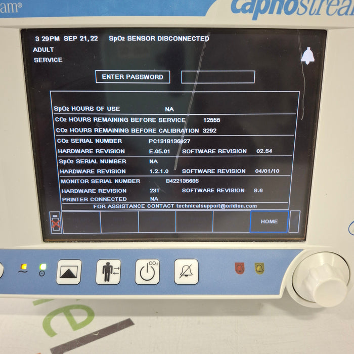 Oridion Capnostream 20 CAPNOGRAPHY MONITOR