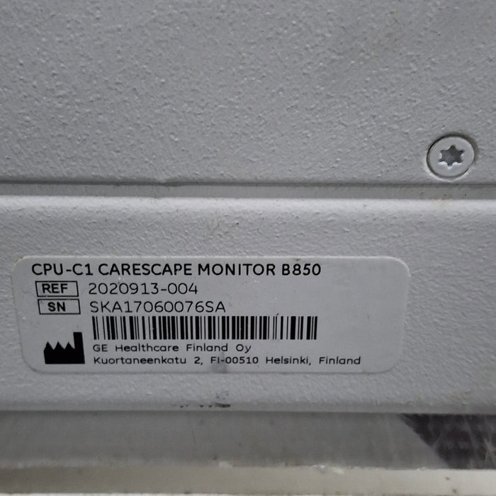 GE Healthcare GE Healthcare Carescape B850 CPU Assy Patient Monitors reLink Medical