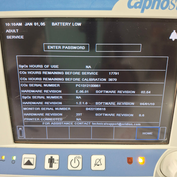 Oridion Capnostream 20 CAPNOGRAPHY MONITOR