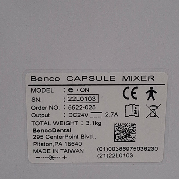 Benco Dental E-On Capsule Mixer