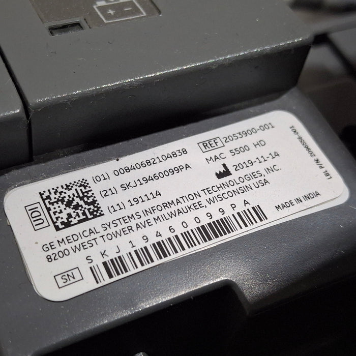 GE Healthcare MAC 5500 HD with CAM Module ECG System