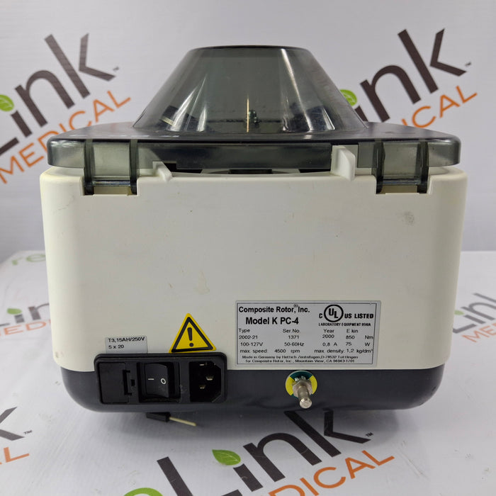 Composite Rotor, Inc. Composite Rotor, Inc. K PC-4 Centrifuge Centrifuges reLink Medical