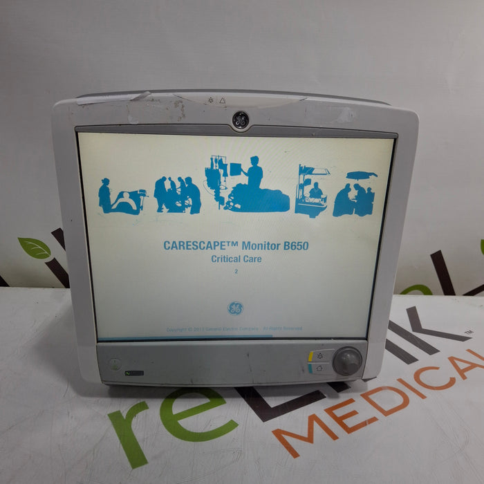 GE Healthcare GE Healthcare Carescape B650 Patient Monitor Patient Monitors reLink Medical