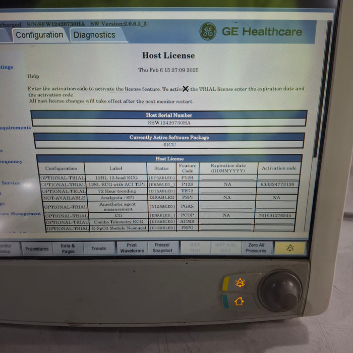GE Healthcare Carescape B650 Patient Monitor