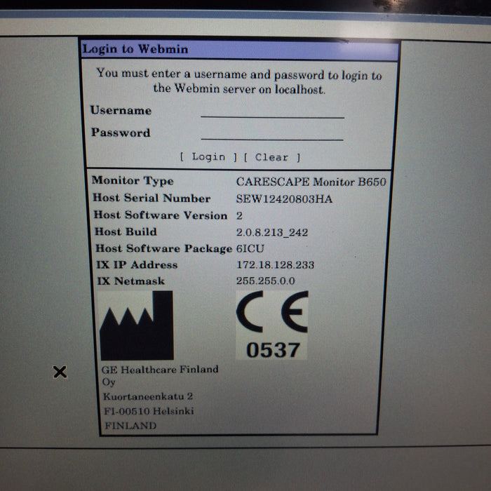 GE Healthcare GE Healthcare Carescape B650 Patient Monitor Patient Monitors reLink Medical