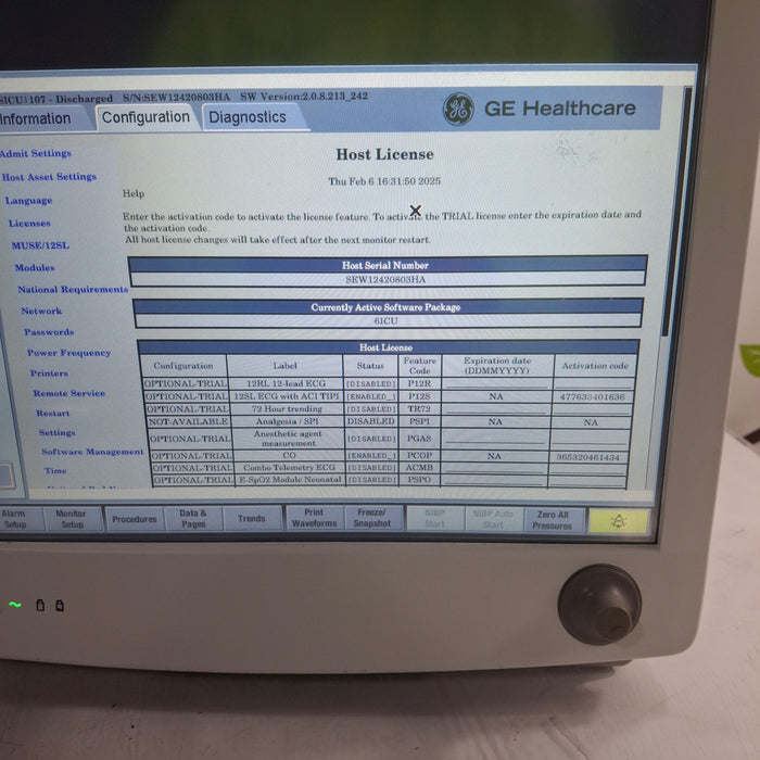 GE Healthcare Carescape B650 Patient Monitor