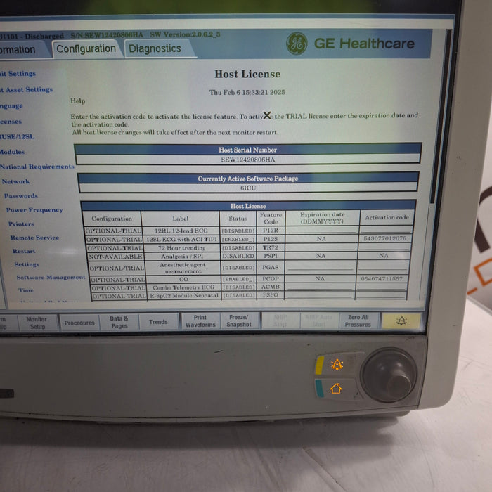 GE Healthcare Carescape B650 Patient Monitor