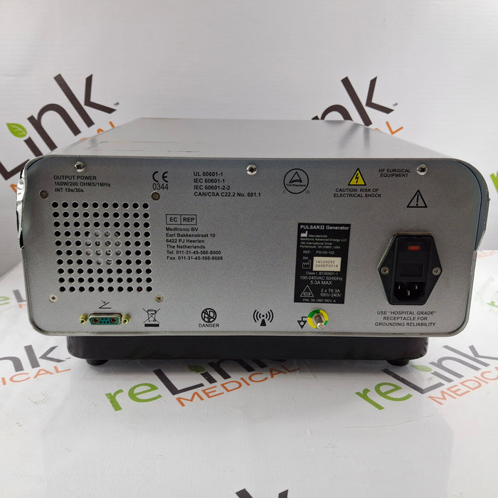 Medtronic Medtronic PEAK Plasmablade Pulsar II Peak Surgery System Electrosurgical Units reLink Medical