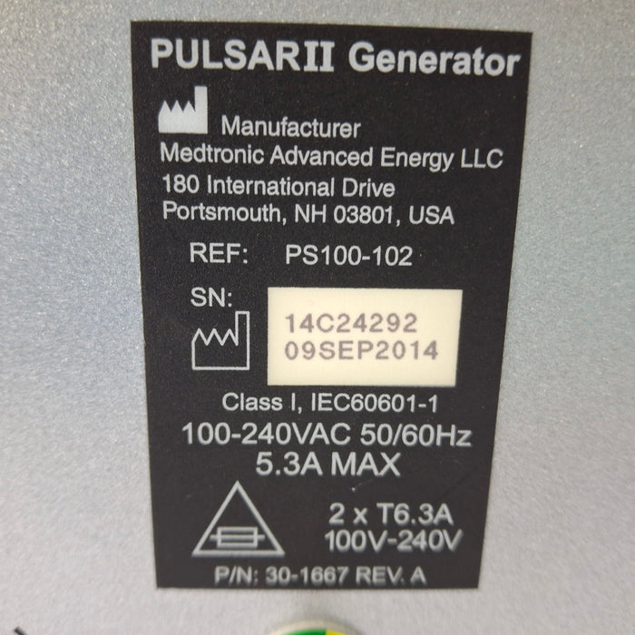 Medtronic Medtronic PEAK Plasmablade Pulsar II Peak Surgery System Electrosurgical Units reLink Medical