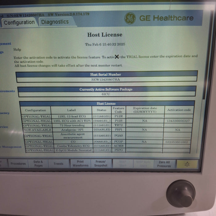 GE Healthcare Carescape B650 Patient Monitor