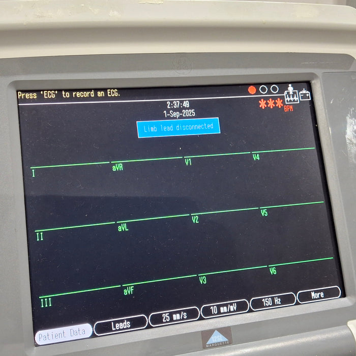 GE Healthcare MAC 5500 HD with CAM Module ECG System