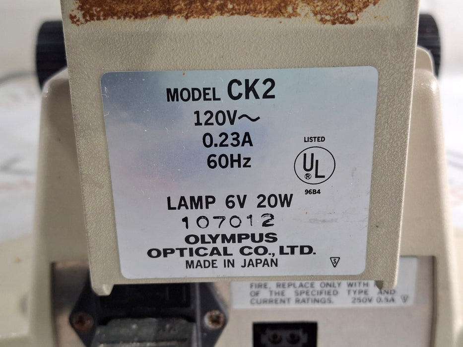 Olympus CK2 Phase Contrast Microscope