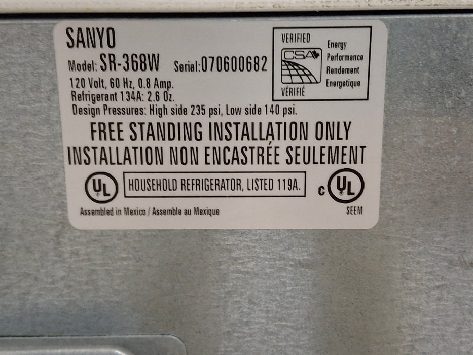 Sanyo SR-368W Refrigerator