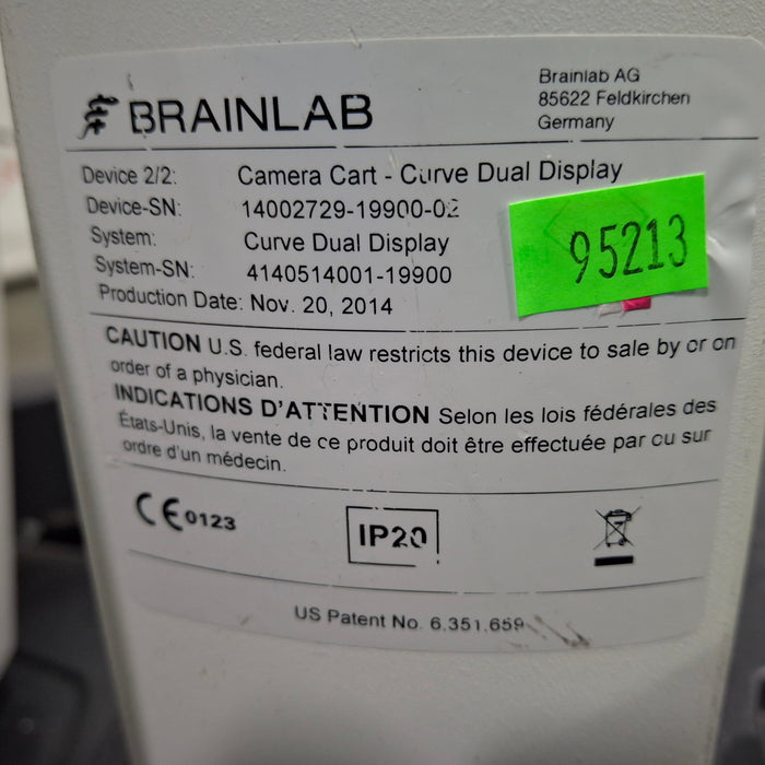 Brainlab, Inc. Curve Dual Display Curve Dual Display + Camera Cart