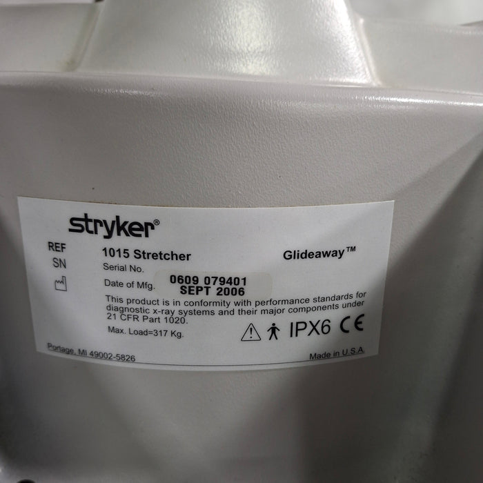Stryker 1015 Big Wheel Glideaway Stretcher