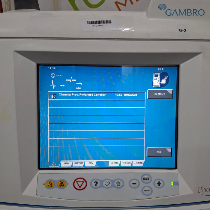 Gambro Phoenix Dialysis Machine