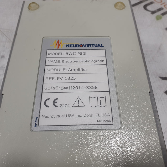 Neurovirtual USA Inc BWII PSG Electroencephalograph
