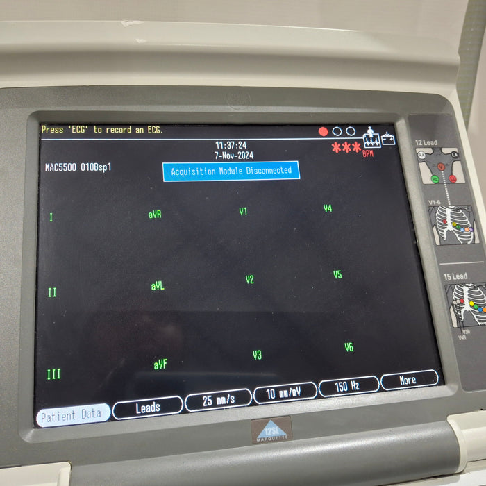GE Healthcare MAC 5500 HD without CAM Module ECG System