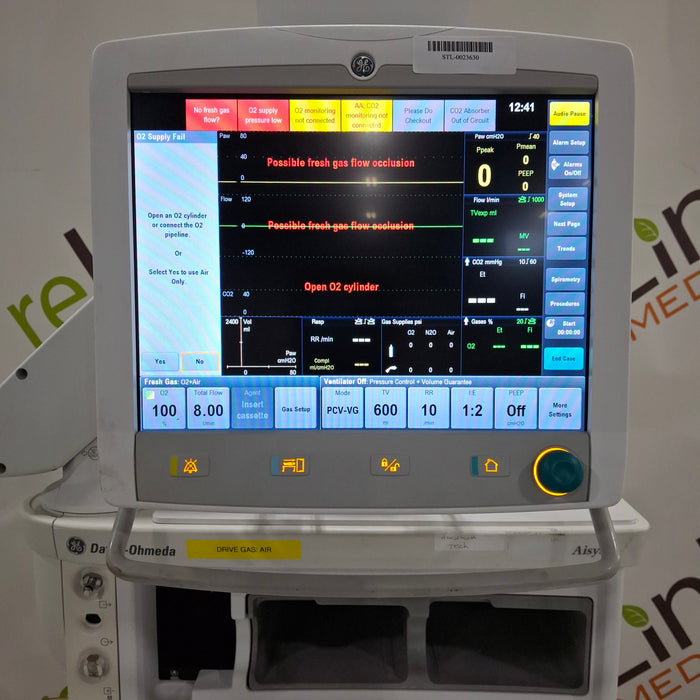 Datex-Ohmeda Aisys Anesthesia Unit