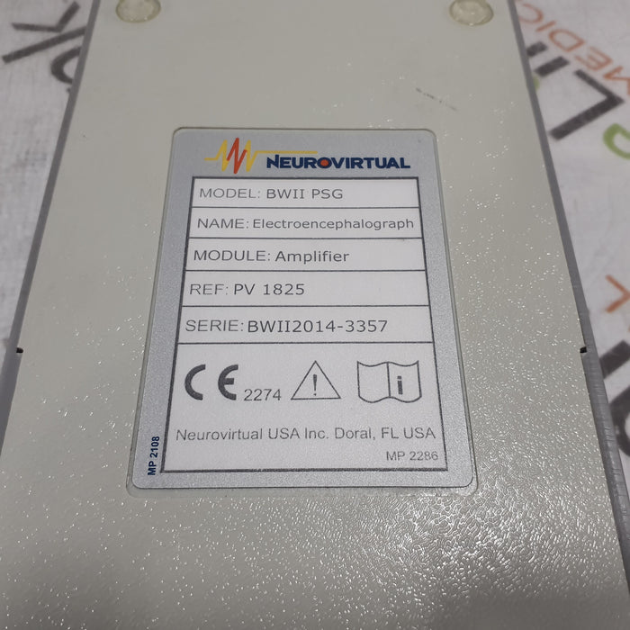 Neurovirtual USA Inc BWII PSG Electroencephalograph