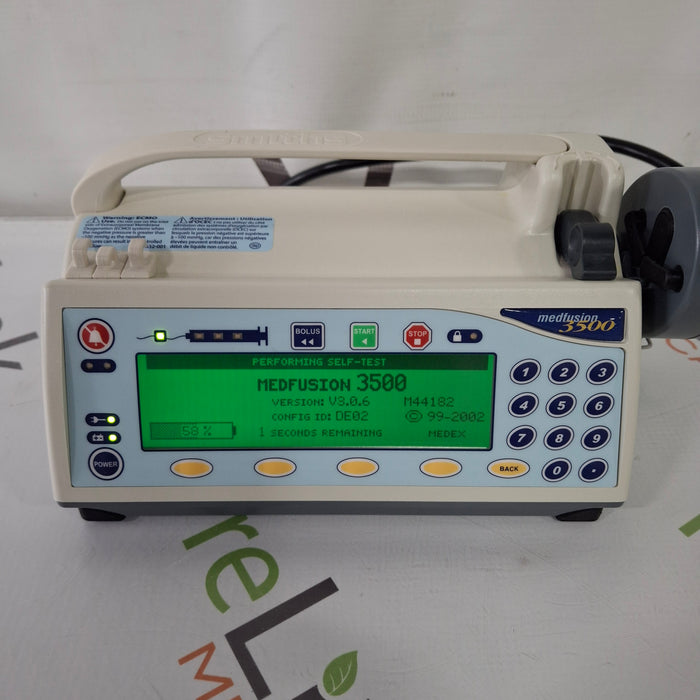 Smiths Medical Medfusion 3500 Syringe Infusion Pump