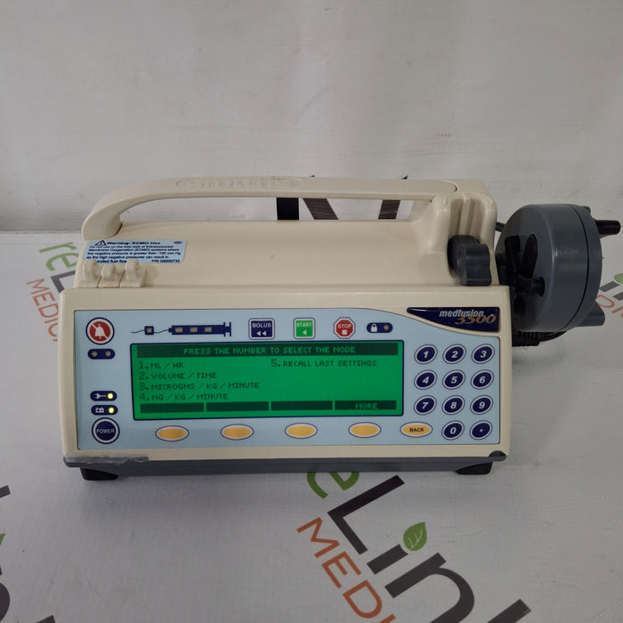 Smiths Medical Medfusion 3500 Syringe Infusion Pump