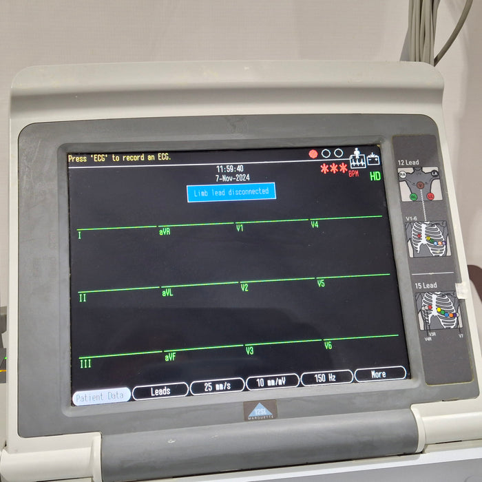 GE Healthcare MAC 5500 HD with CAM Module ECG System