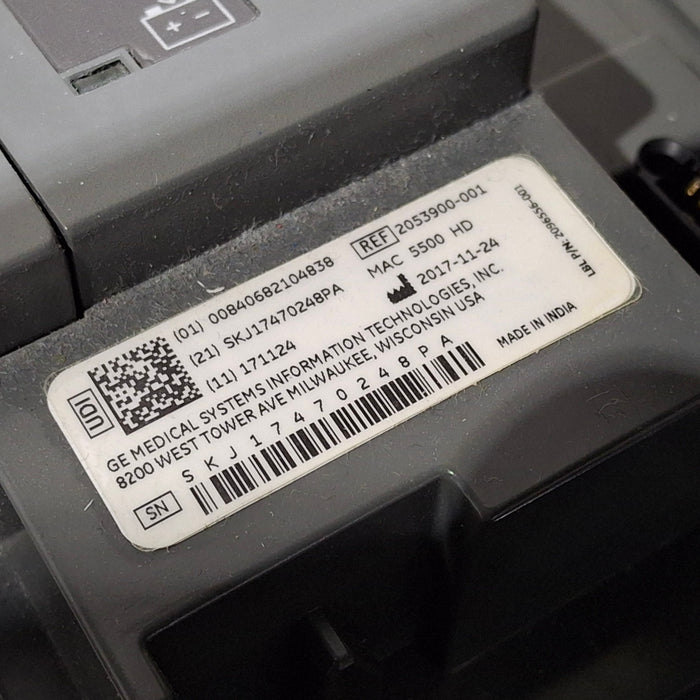 GE Healthcare MAC 5500 HD with CAM Module ECG System