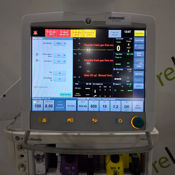 Datex-Ohmeda Aisys Anesthesia Unit